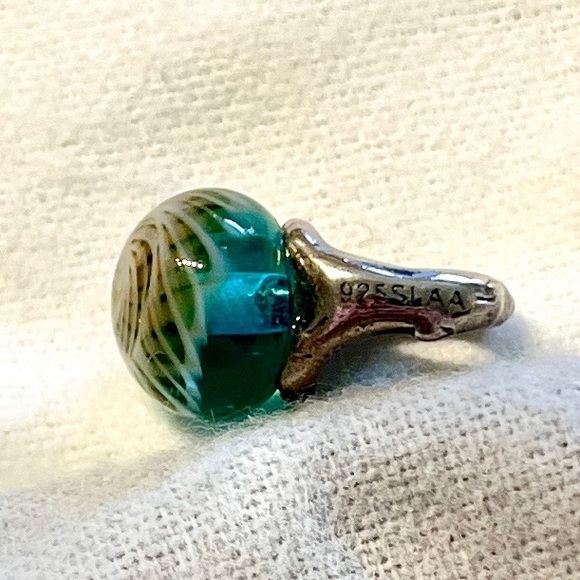 Trollbeads Collezione Autunno Pfötchenliebe - Perla In Vetro E Argento Sterling - Foto 2